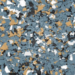 Everbank quarter-inch epoxy flake sample