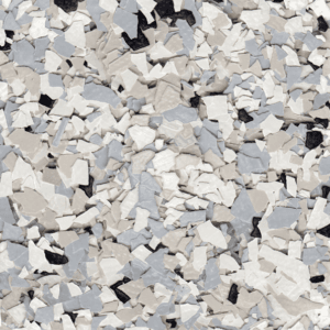 Granite quarter-inch epoxy flake sample