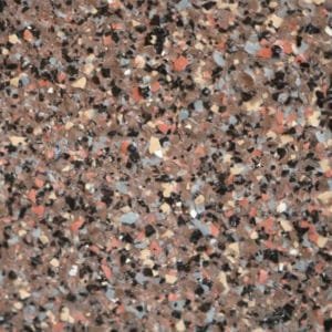 Mardi Gras one-sixteenth-inch epoxy flake sample