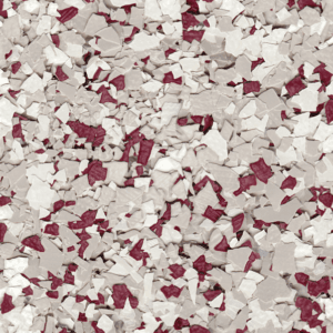 Merlot quarter-inch epoxy flake sample