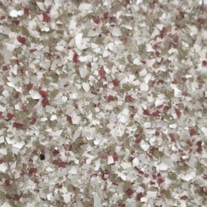 Pheasant one-sixteenth-inch epoxy flake sample