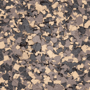 Santana quarter-inch epoxy flake sample