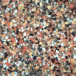 Terrazzo one-sixteenth-inch epoxy flake sample