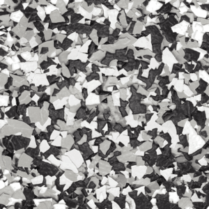 Tuxedo quarter-inch epoxy flake sample