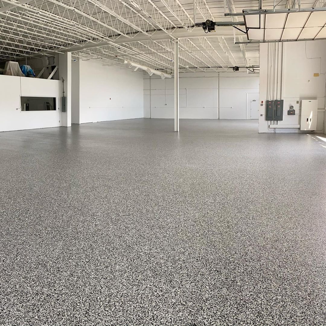 Epoxy garage floor example Vancouver - Priority One Epoxy Flooring