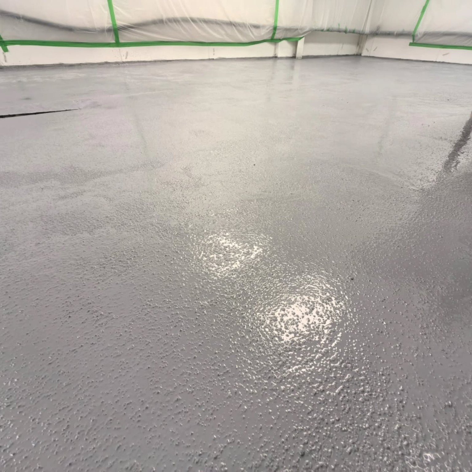 Close-up of textured commercial resin floor finish in Richmond BC
