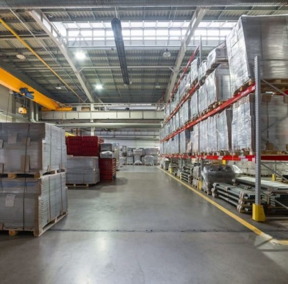 Industrial-grade epoxy flooring in Surrey warehouse